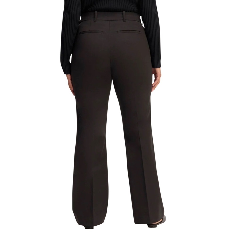 Everlane Bi-Stretch Flare Pants Black Trousers Size 6 Dress Pants